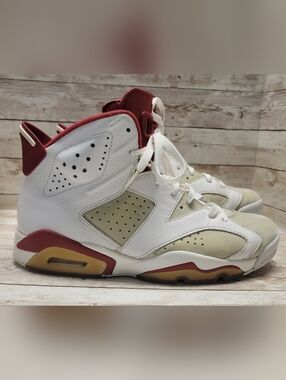 Mens Air Jordan 6 Retro Alternate Hare (384664-113) - Size 9 - White Red No Box